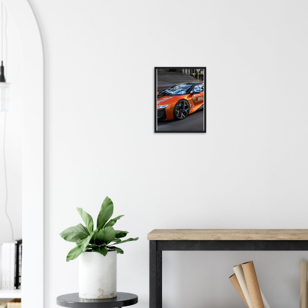 BMW M Vision Next Framed Art Print — detail view | Wild Thread Co