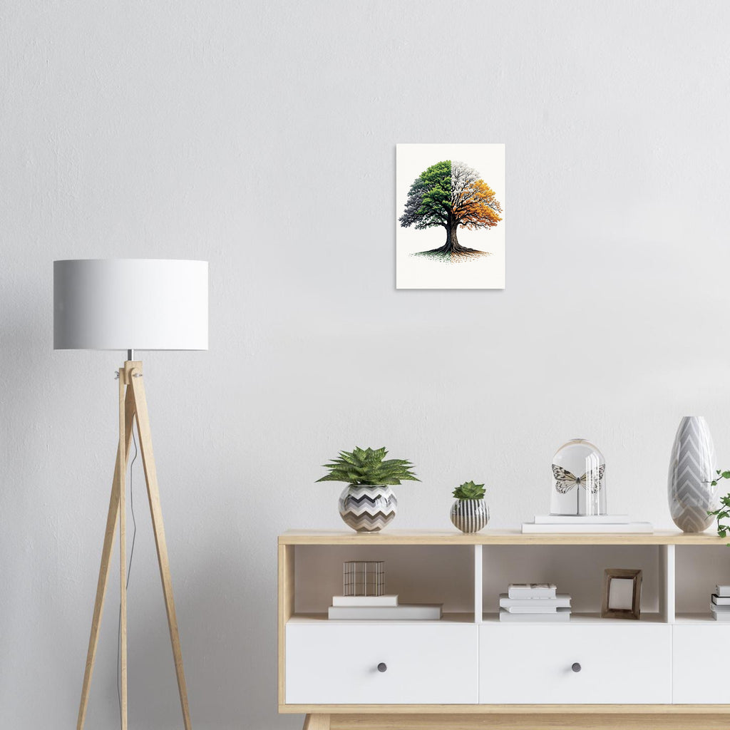 Oak Tree Four Seasons A1 Art Print — Art Print | Wild Thread Co UK