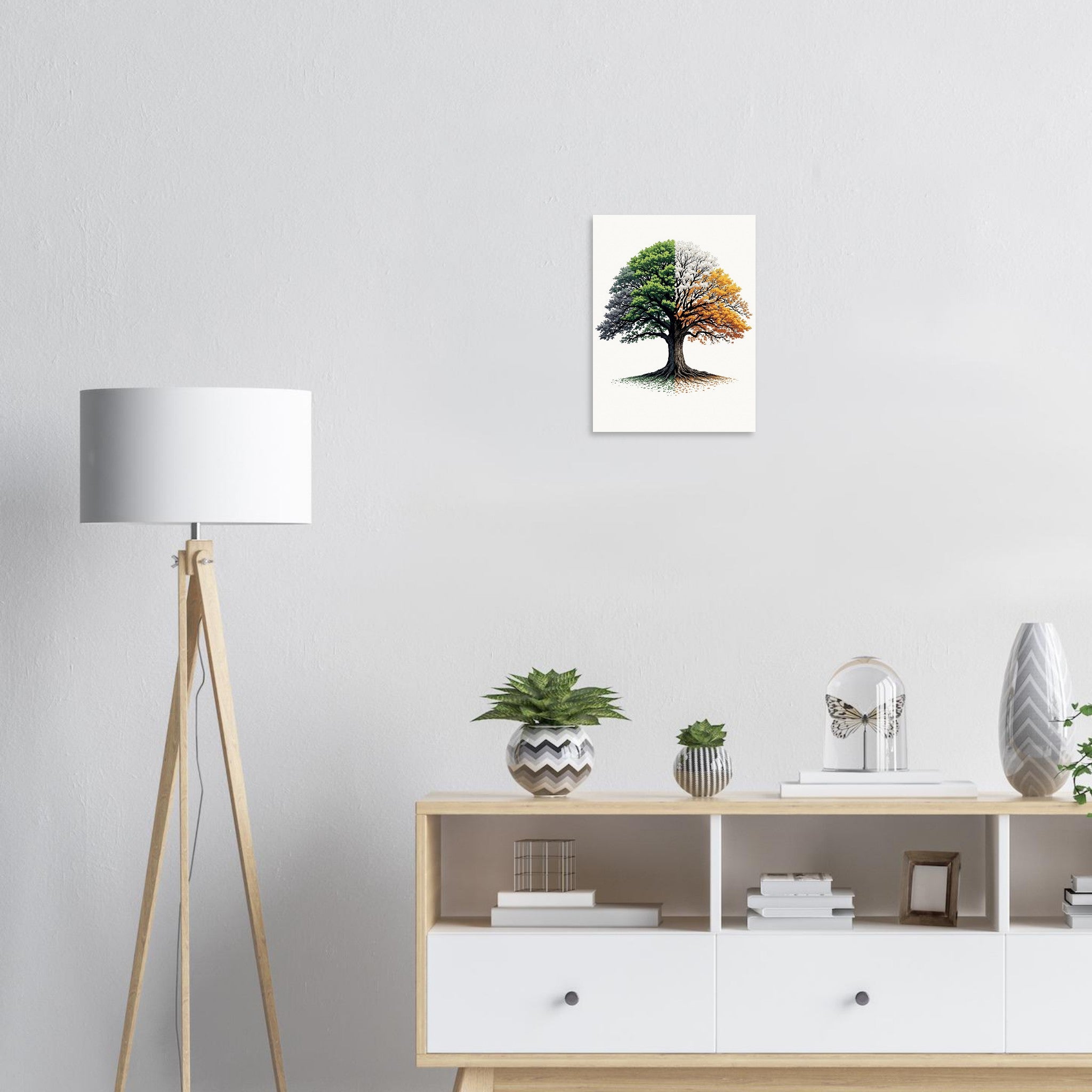 Oak Tree Four Seasons A1 Art Print — Art Print | Wild Thread Co UK