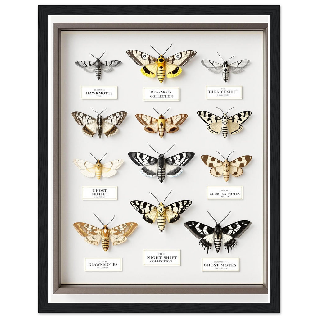 Moth Collector Specimen Case Framed Print Wall Art Ready to Hang UK — Framed Art Print | Wild Thread Co UK