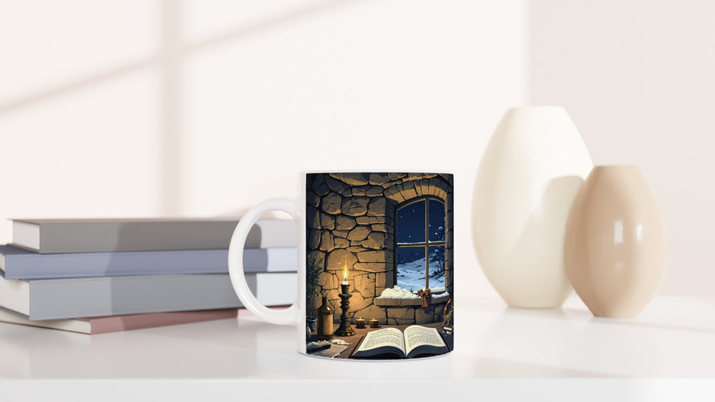 Mountain Bothy Mug — detail view | Wild Thread Co