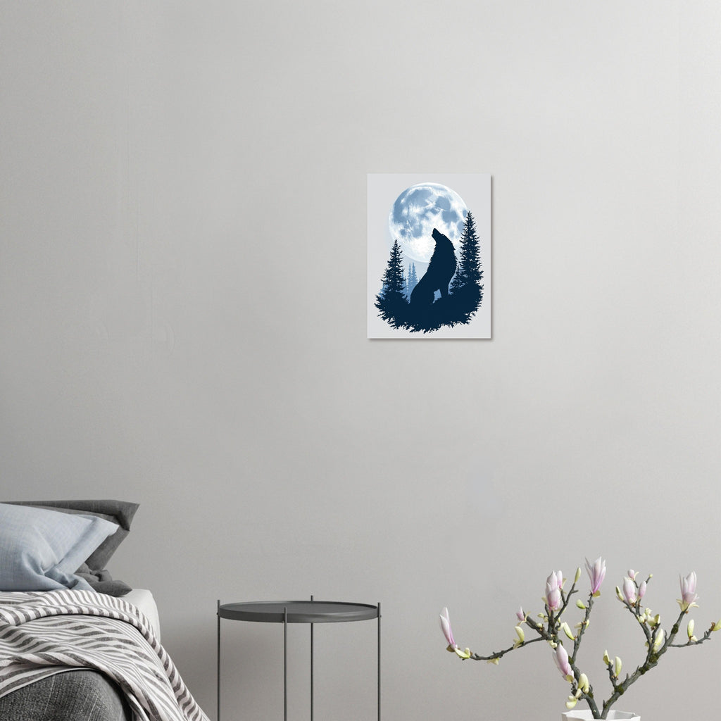 dog howling moon Art Print Art Print — detail view | Wild Thread Co