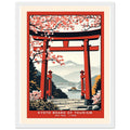 Kyoto Vintage Travel Poster Framed Art Print — detail view | Wild Thread Co