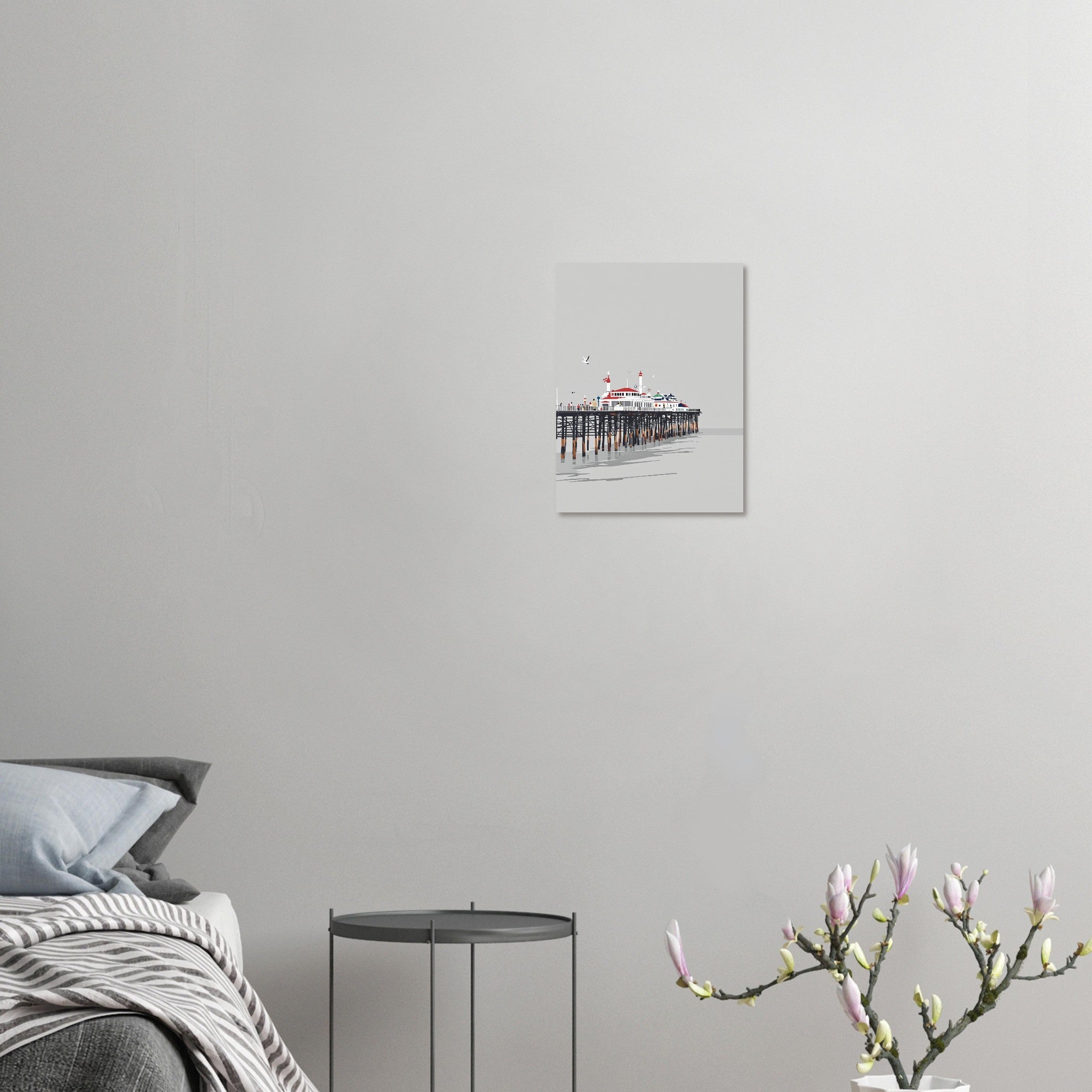 Victorian Seaside Pier Art Print Art Print — detail view | Wild Thread Co