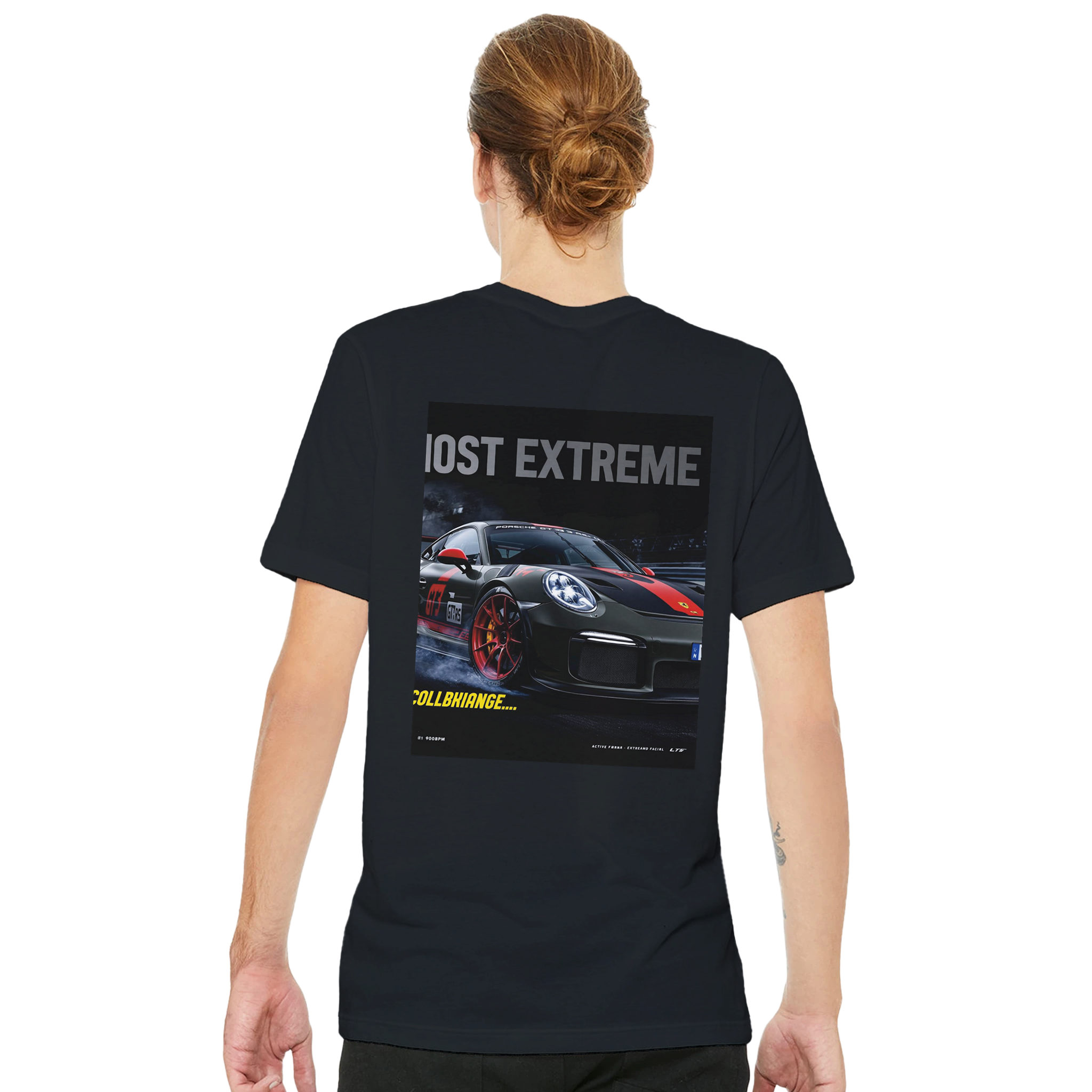 Porsche 992 Gt3 Rs Weissach Nurburgring UK Gift T-Shirt — detail view | Wild Thread Co