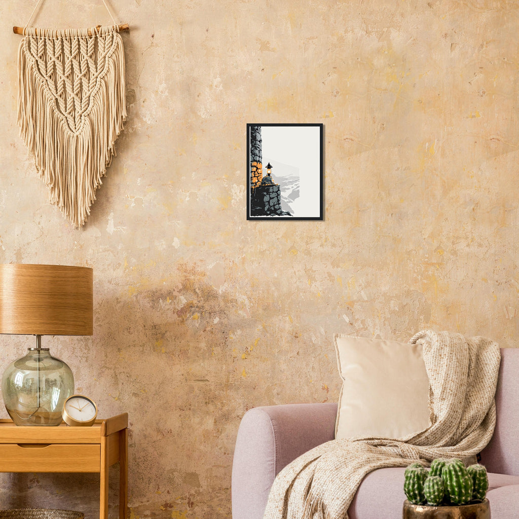 Coalfield Mining Heritage Lamp Helmet Framed Print — Print Material | Wild Thread Co