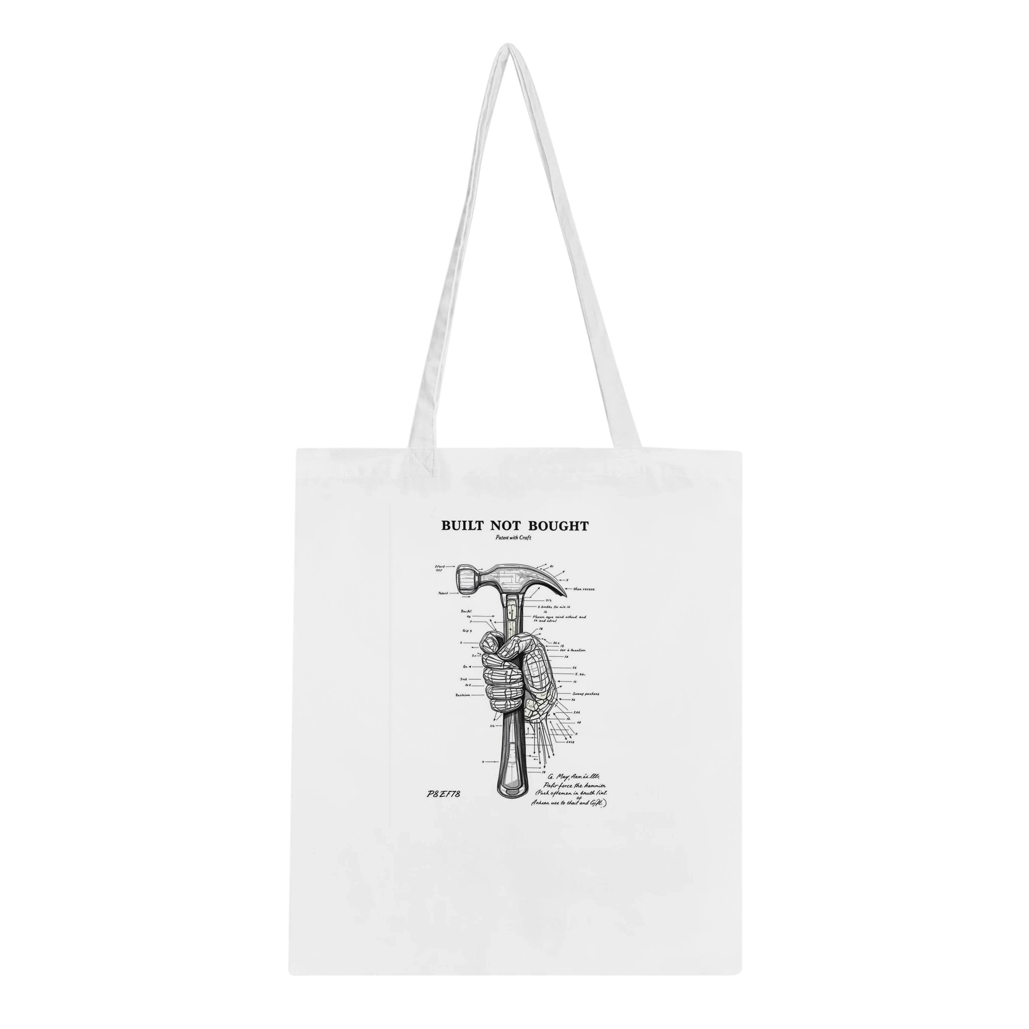 Tradesperson Built Not Bought Tote Bag Cotton Shopper UK — Tote Bag | Wild Thread Co UK