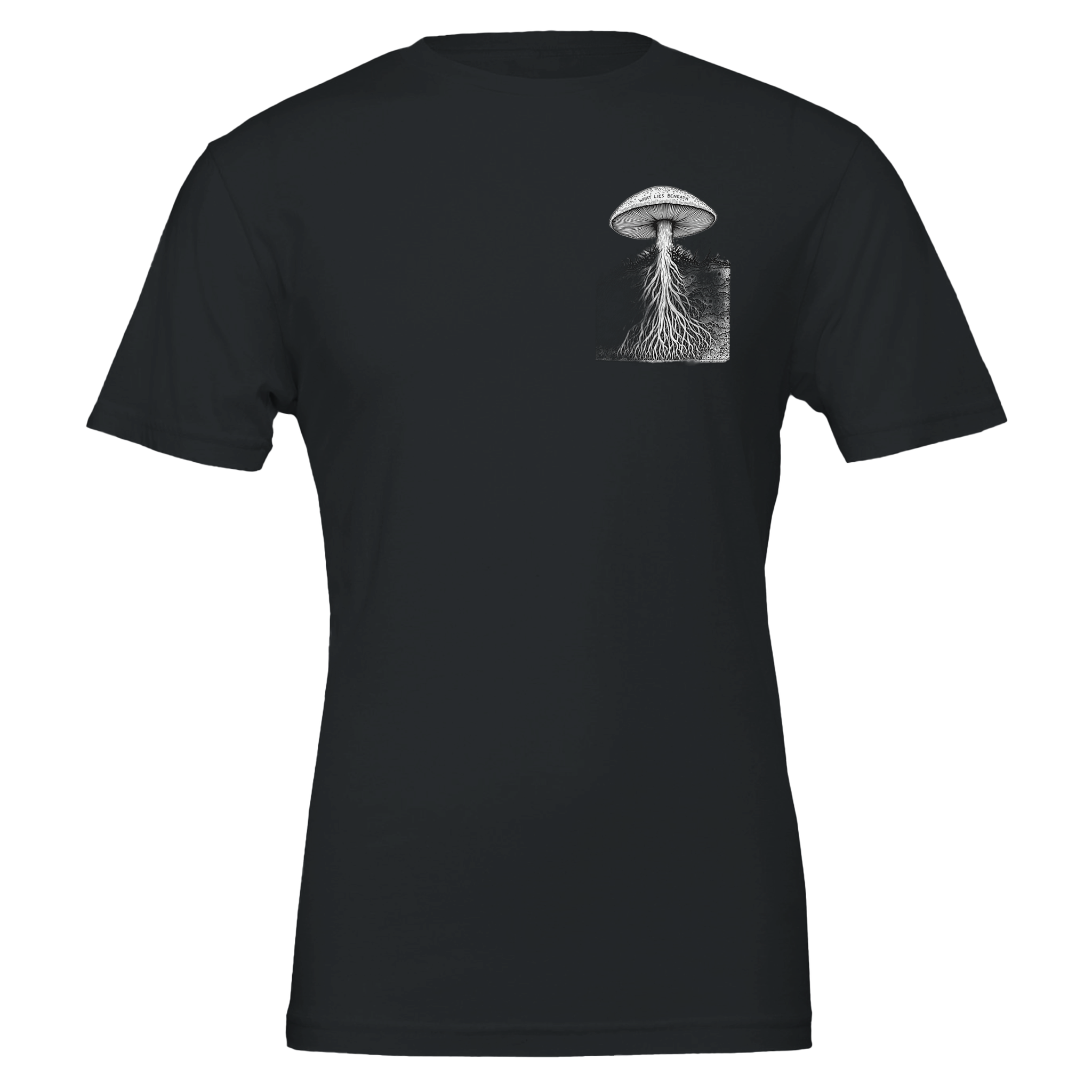 Dark Academia Mushroom Foraging Deep — T-Shirt | Wild Thread Co UK