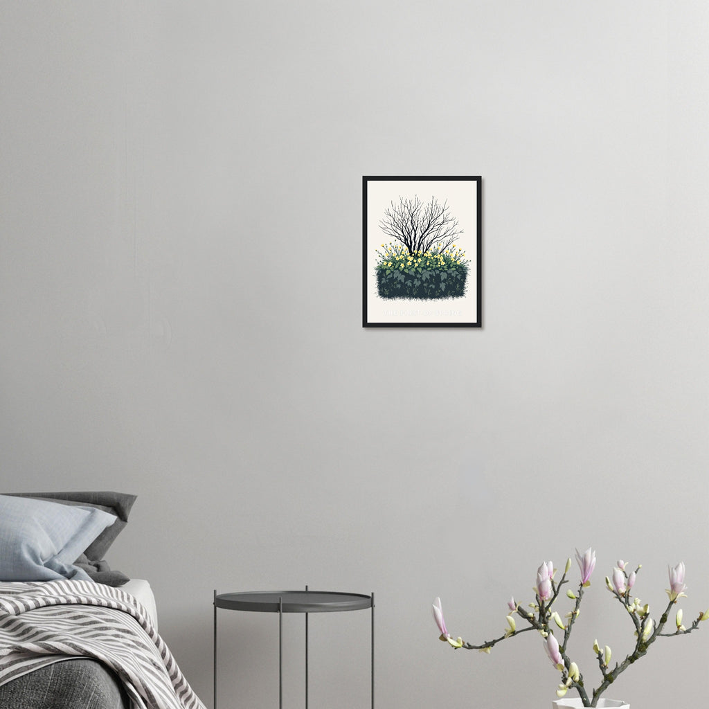Primrose Spring First Hedge Bank Print Material — detail view | Wild Thread Co
