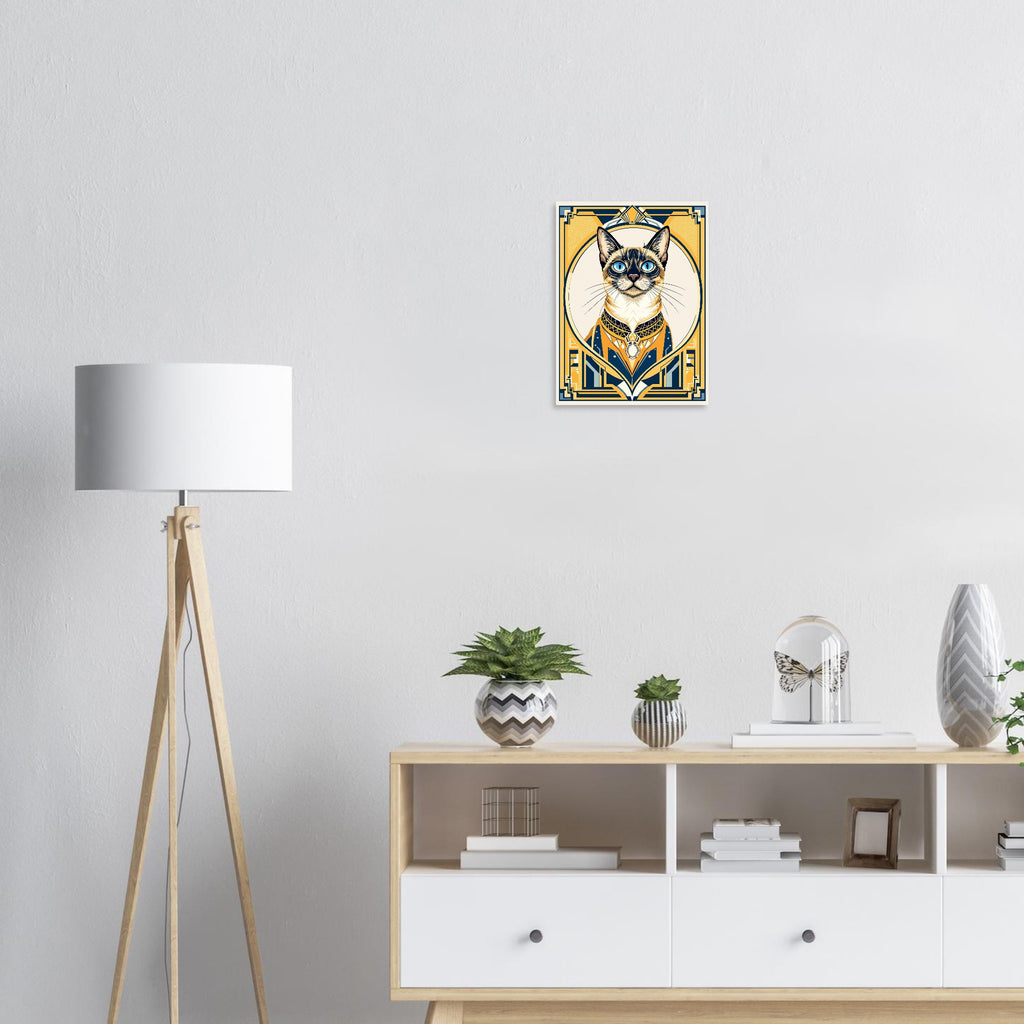 Siamese Cat Elegance Art Print — Art Print | Wild Thread Co UK