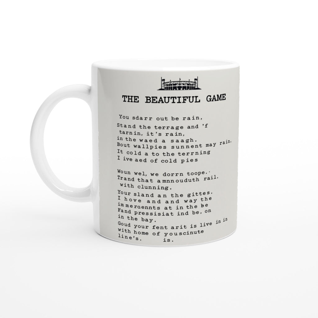 Retro British Football Terrace Poetry — Mug | Wild Thread Co UK