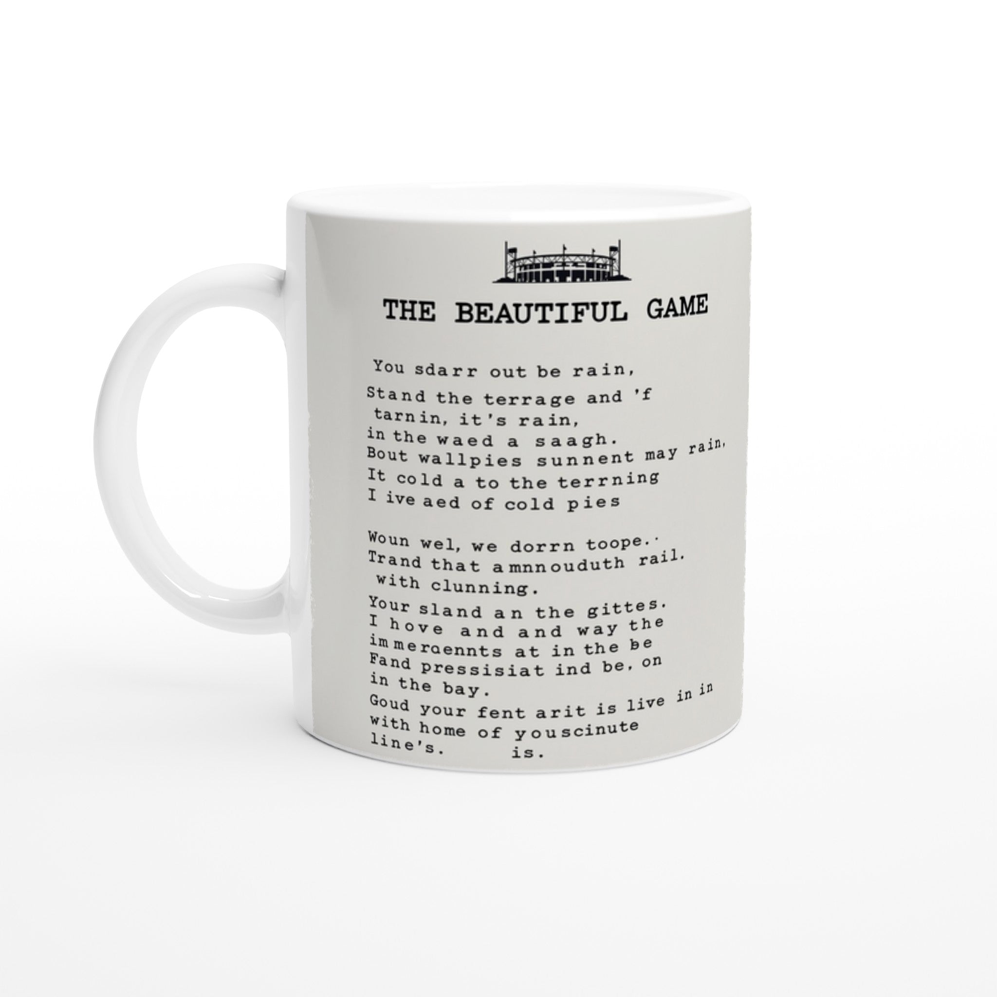 Retro British Football Terrace Poetry — Mug | Wild Thread Co UK