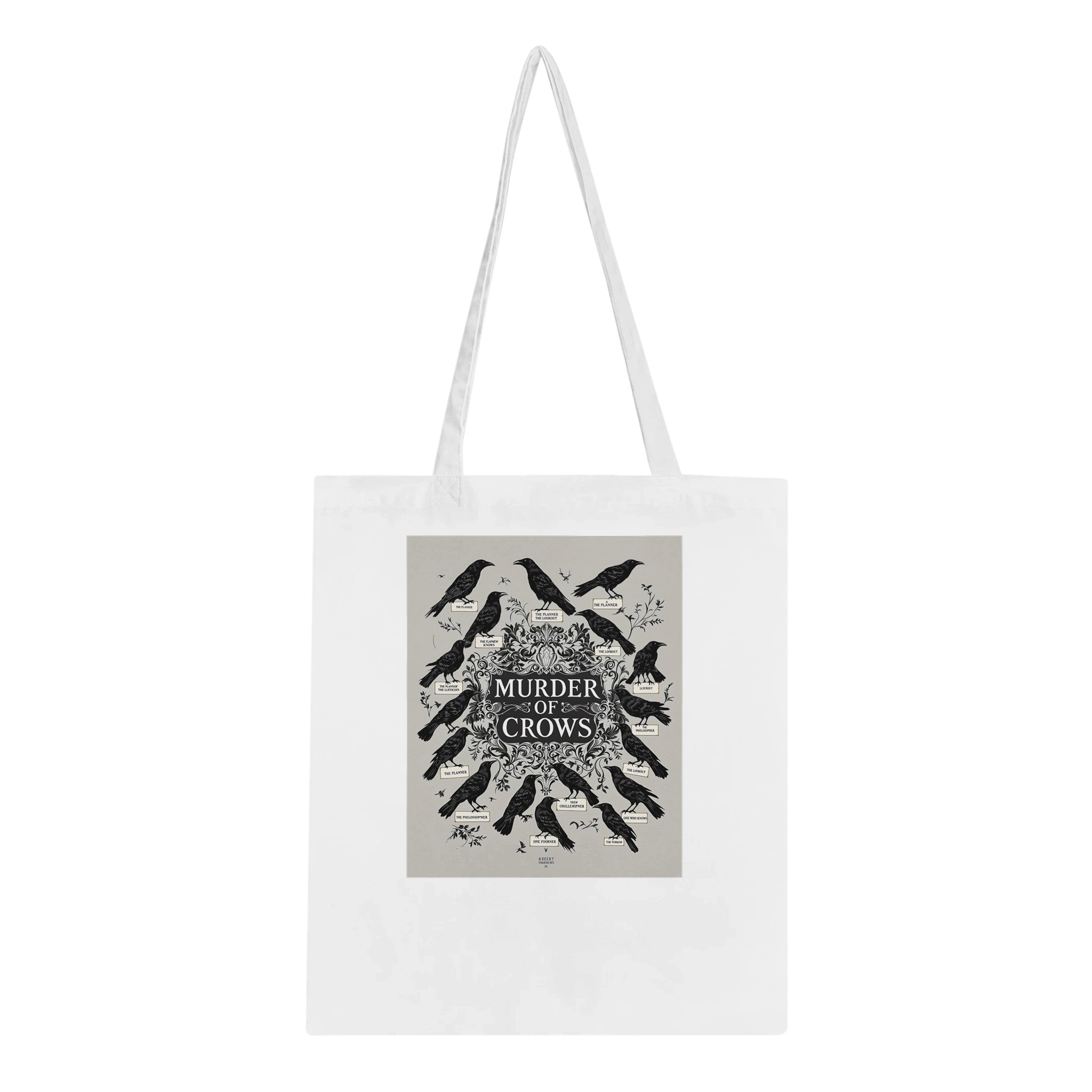 Dark Academia Ravens Murder Tote Bag Cotton Shopper UK — Tote Bag | Wild Thread Co UK