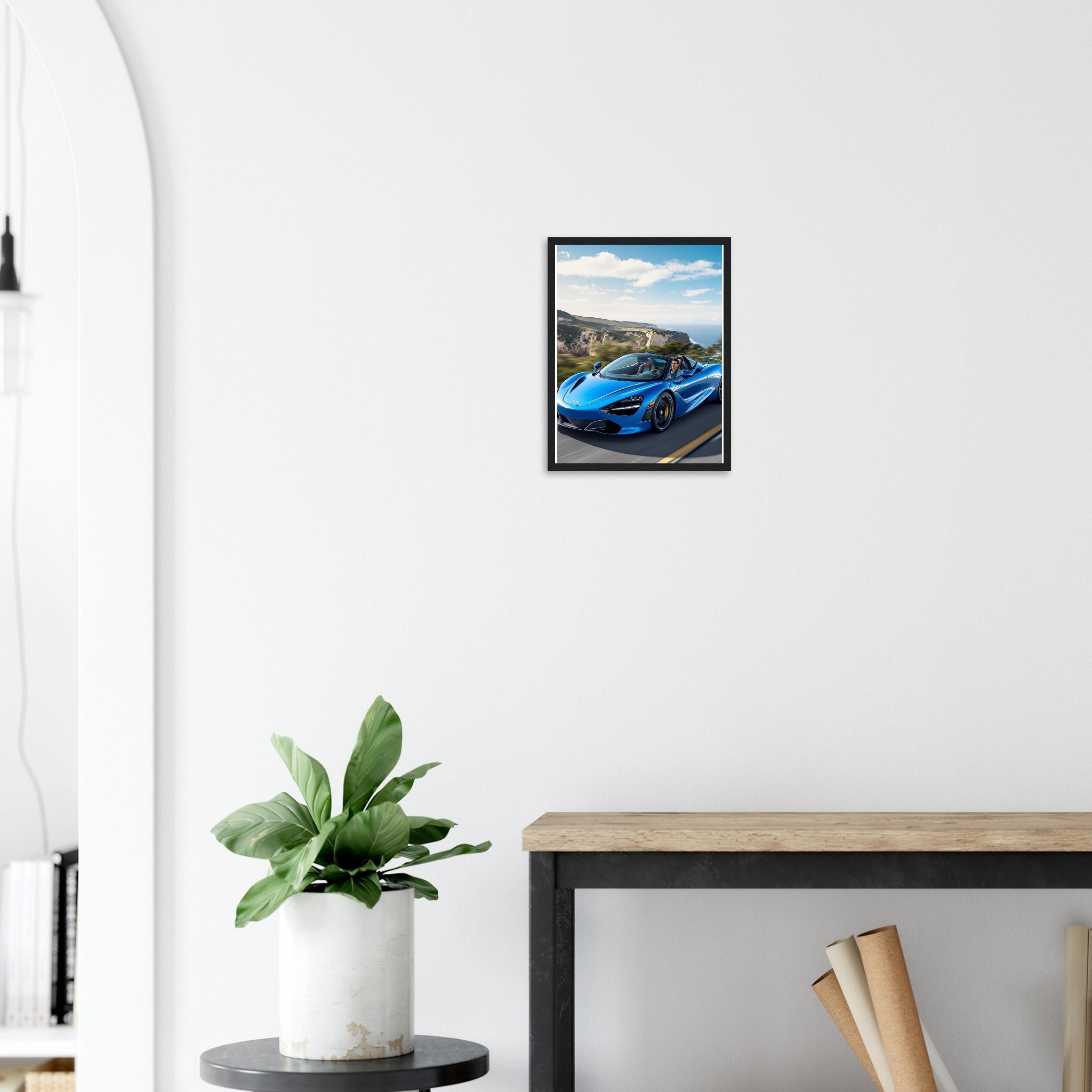 Mclaren 720s Spider Framed Art Print — detail view | Wild Thread Co