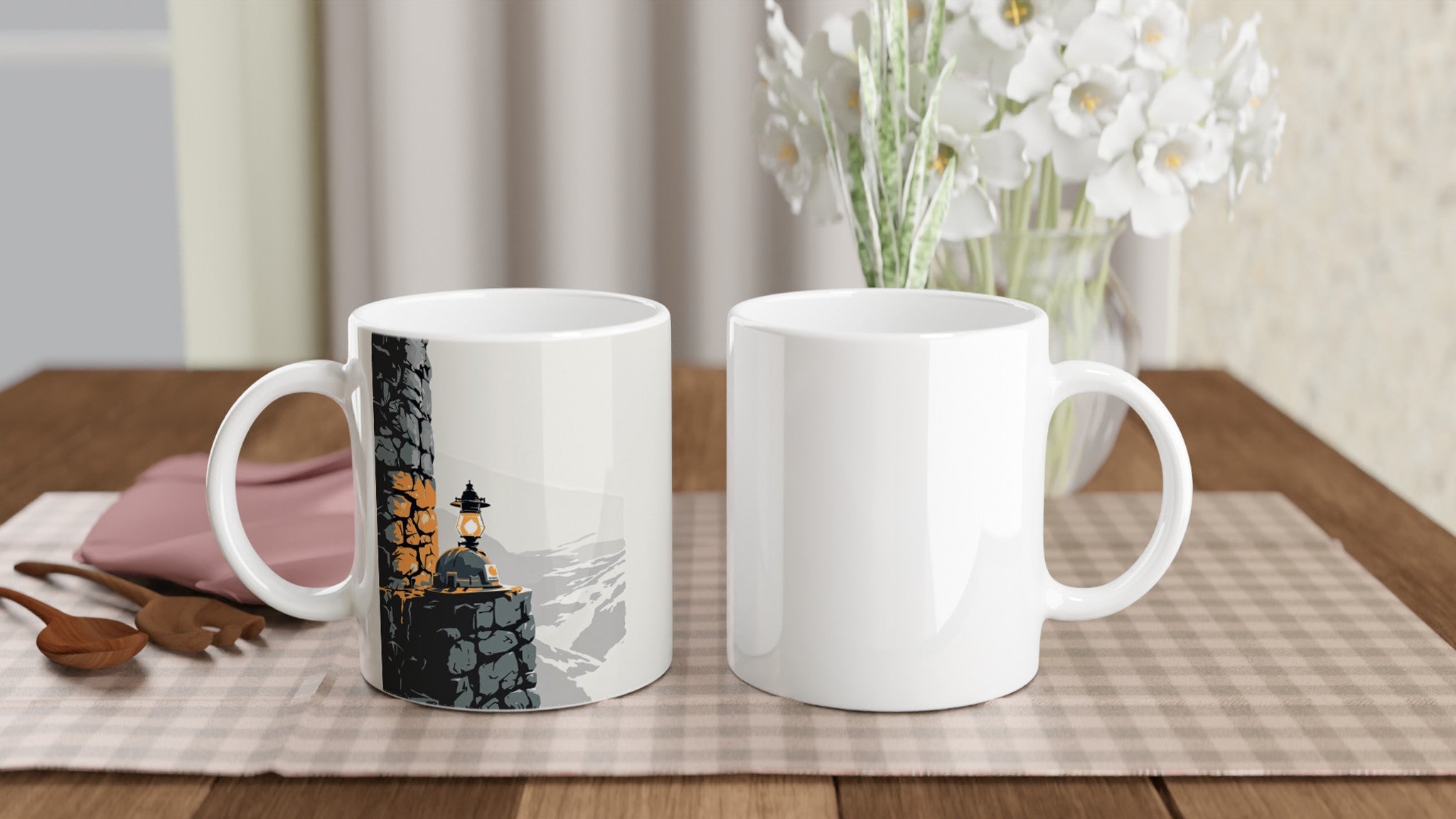 Coalfield Mining Heritage Lamp Helmet Mug Coffee Tea Ceramic 11oz — Mug | Wild Thread Co