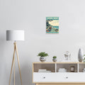 Long Way Vintage Travel Poster — Art Print | Wild Thread Co UK