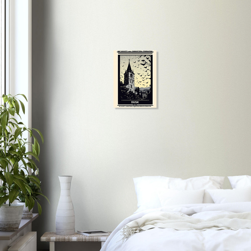Bat Society Vintage Travel Poster — Art Print | Wild Thread Co