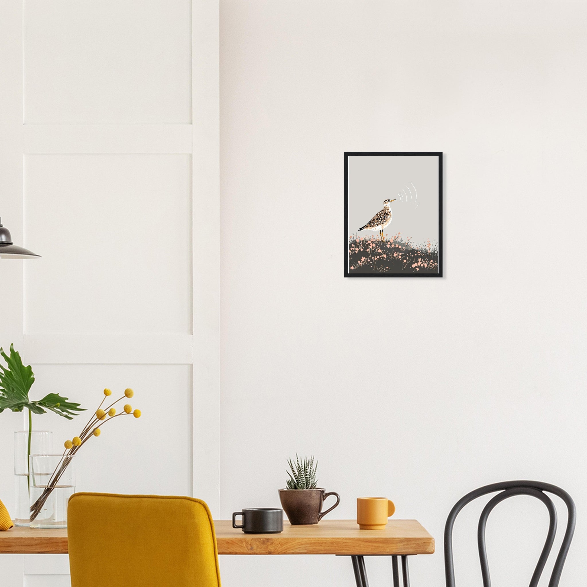 Curlew Calling Moorland Framed Print — Framed Art Print | Wild Thread Co