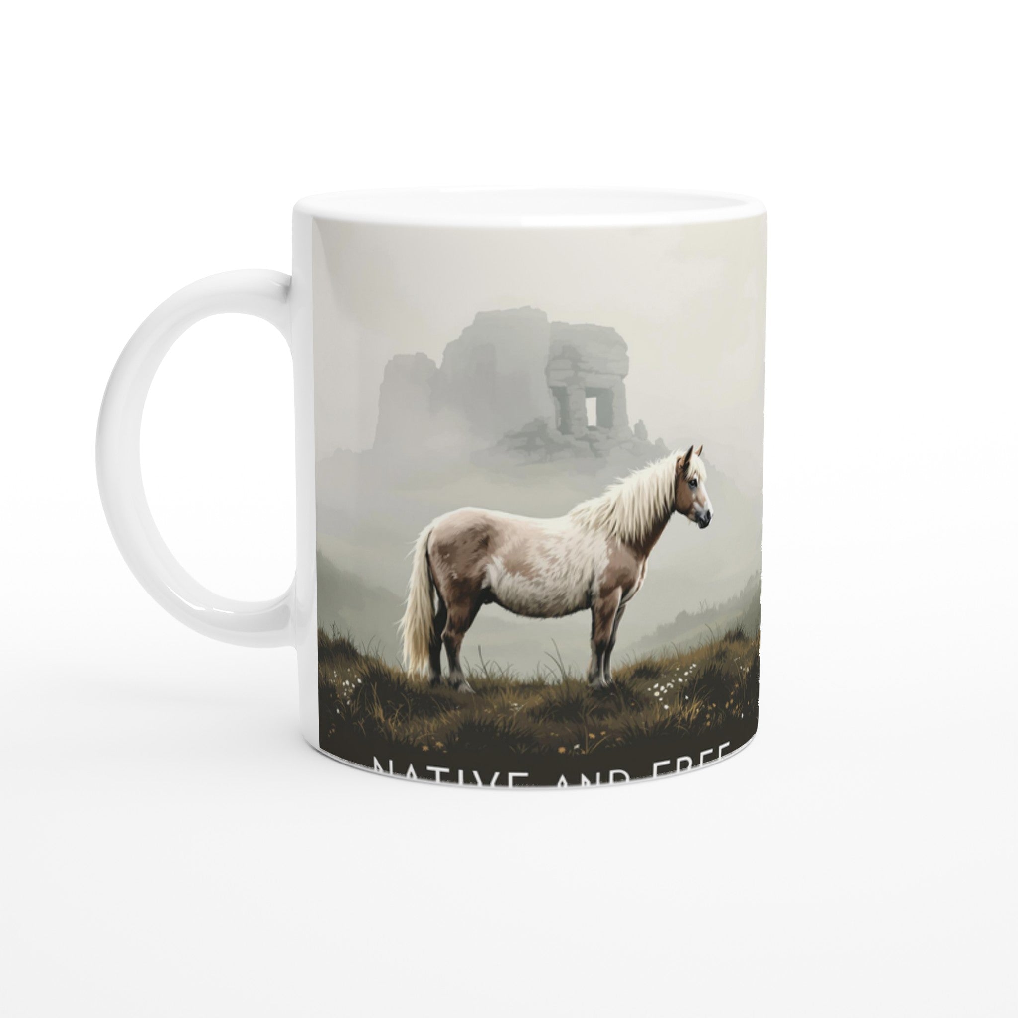 Dartmoor Wild Pony Mist — Mug | Wild Thread Co UK