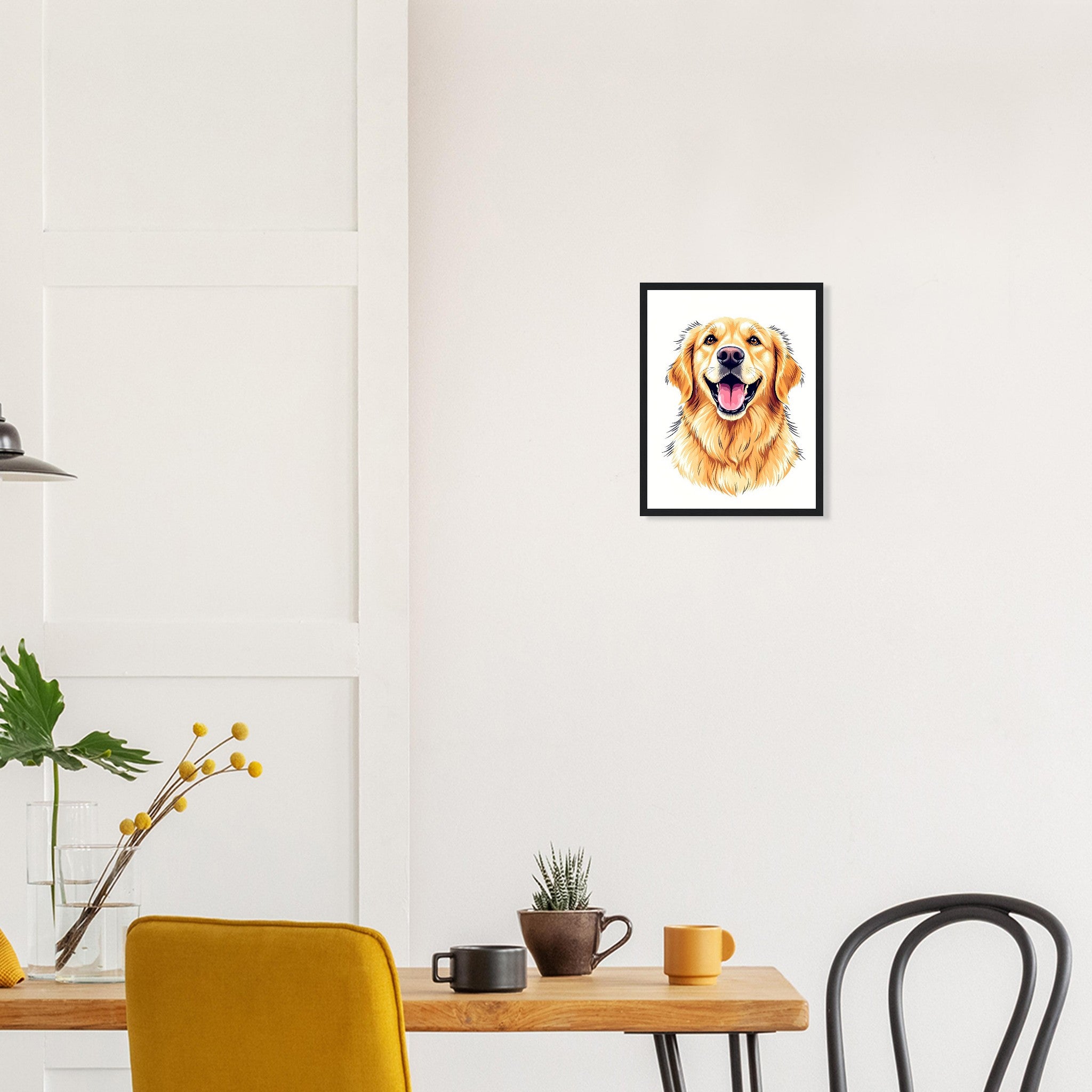 Golden Retriever Smile Framed Print — Framed Art Print | Wild Thread Co