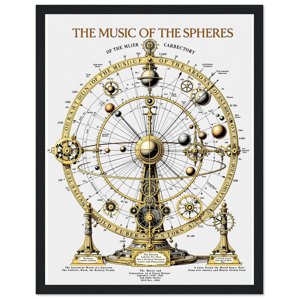 Dark Academia Astronomy Celestial Framed Print Wall Art Ready to Hang Framed Art Print — detail view | Wild Thread Co