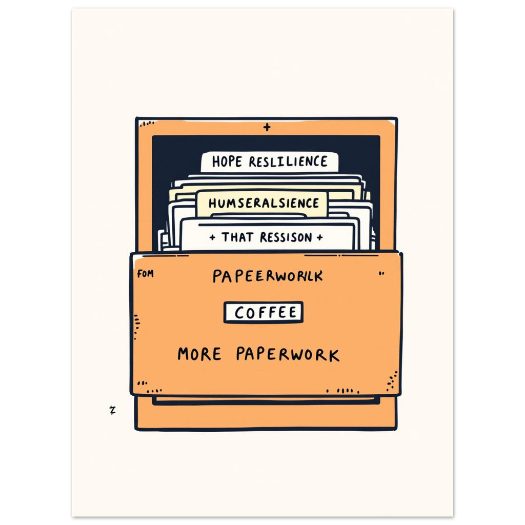 Social Worker Gift Funny Filing Cabinet Design Uk Care Worker T-Shirt Unisex Cot T-Shirt — detail view | Wild Thread Co