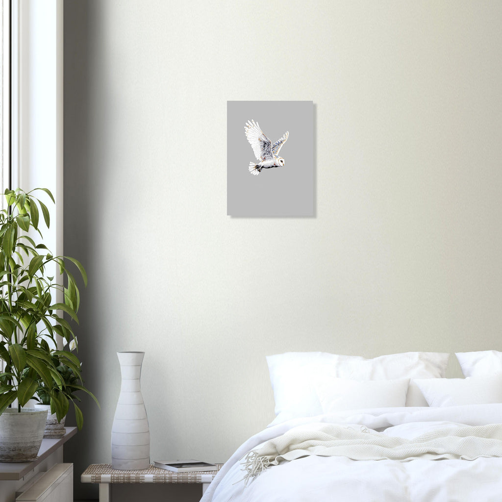 Barn Owl Flight Art Print Poster Wall Art UK — Art Print | Wild Thread Co