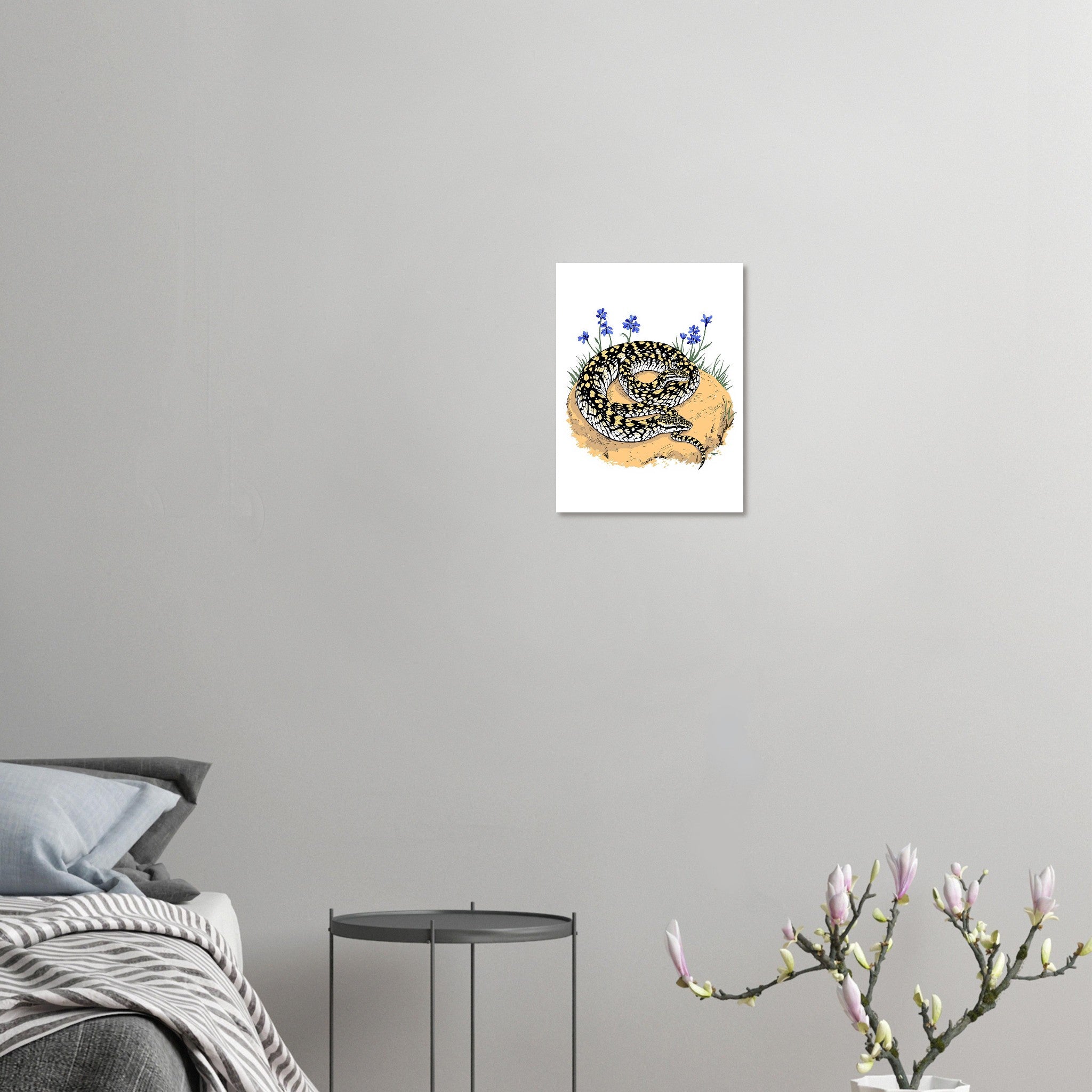 Adder Snake British Reptile Art Art Print Poster Wall Art UK — Art Print | Wild Thread Co