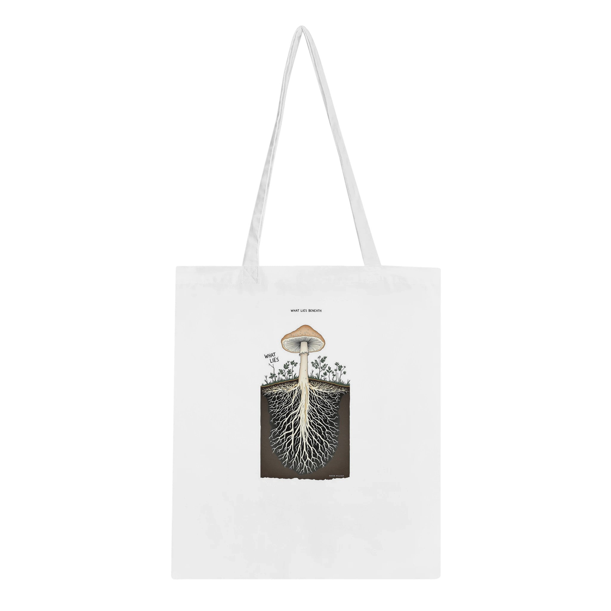 Mycelium Network Cross-section Tote Bag Cotton Shopper UK — Tote Bag | Wild Thread Co UK