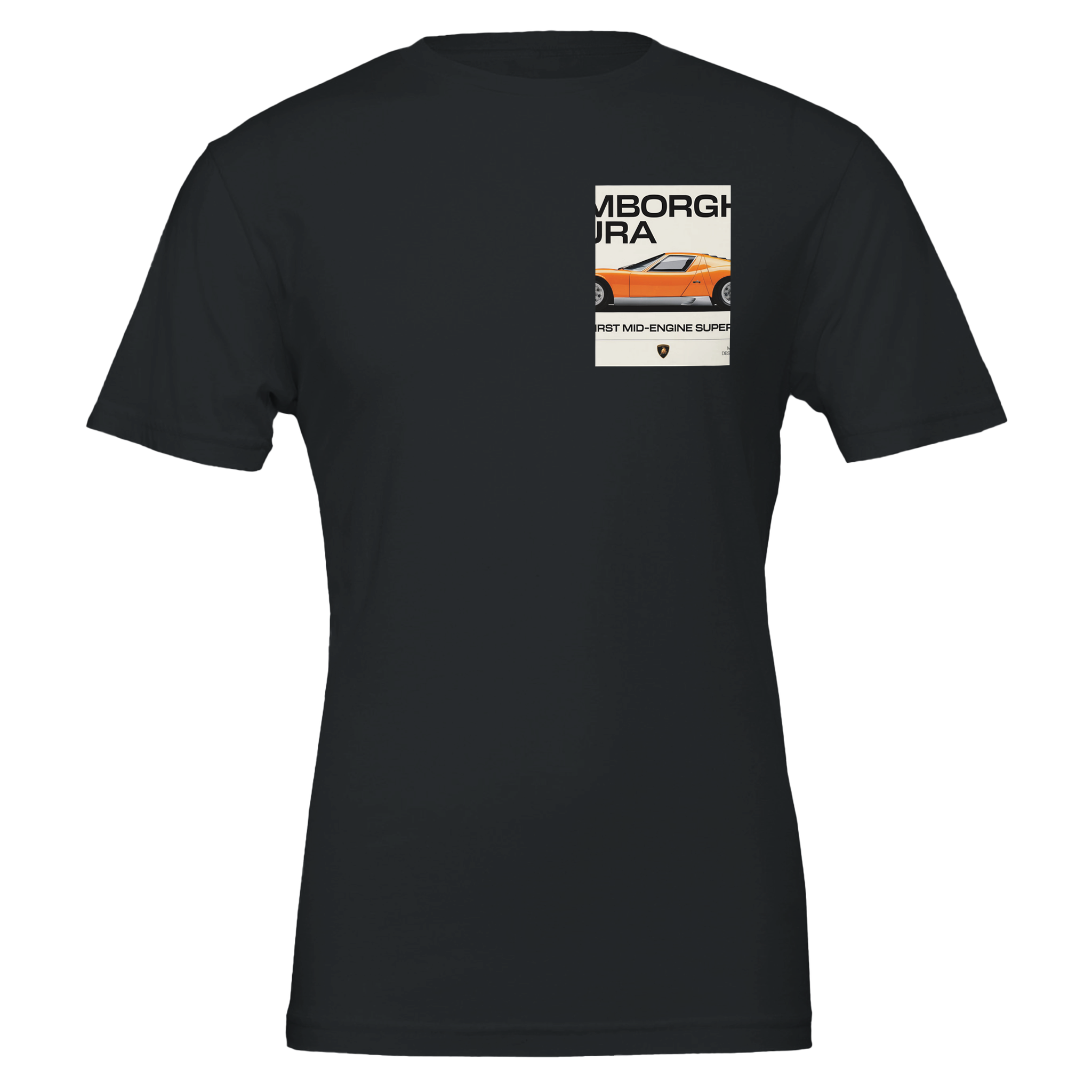Lamborghini Miura Sv Orange Italy Spec — T-Shirt | Wild Thread Co UK