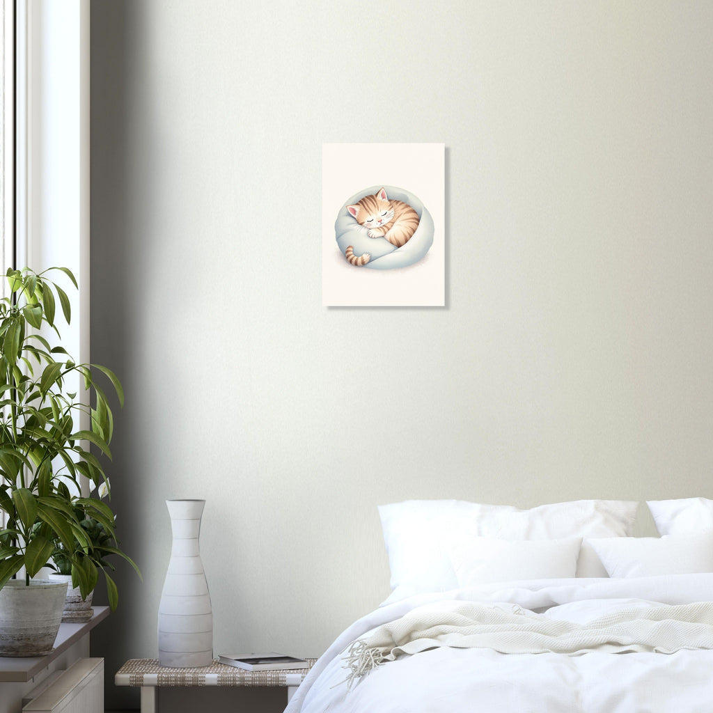 Sleeping Kitten Art Print Art Print — detail view | Wild Thread Co