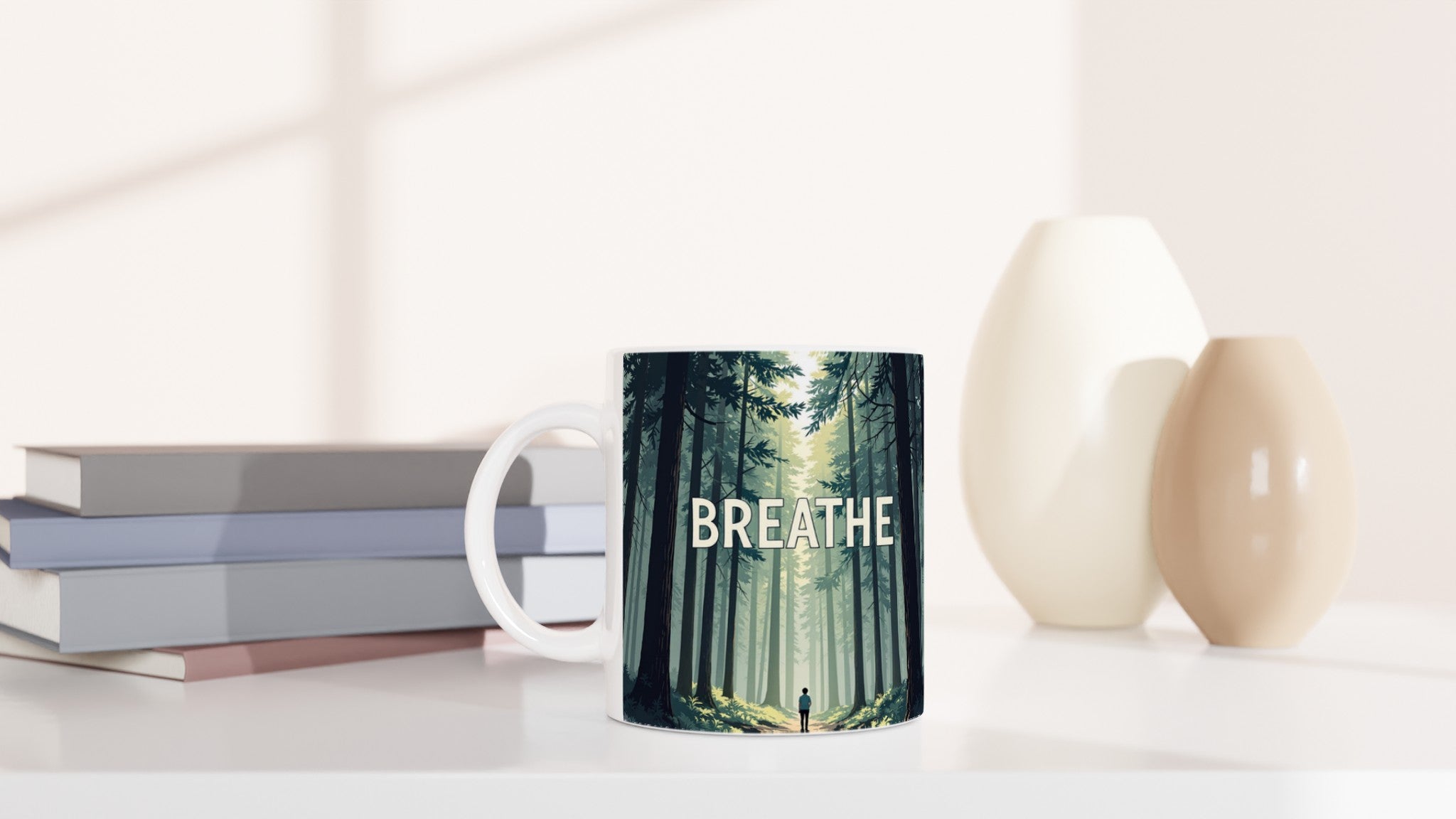 Forest Bathing Mug — detail view | Wild Thread Co