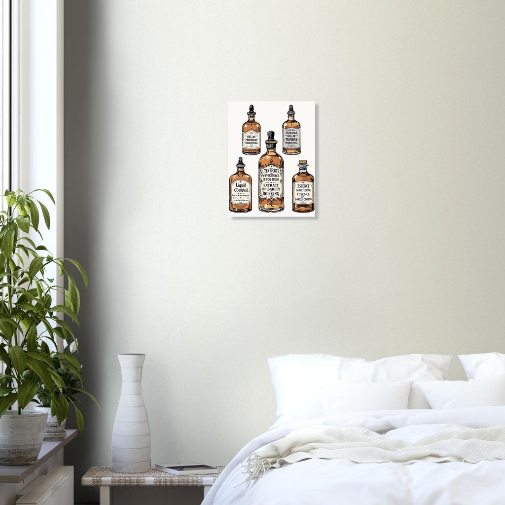 Apothecary Dark Humour A1 Art Print Art Print — detail view | Wild Thread Co