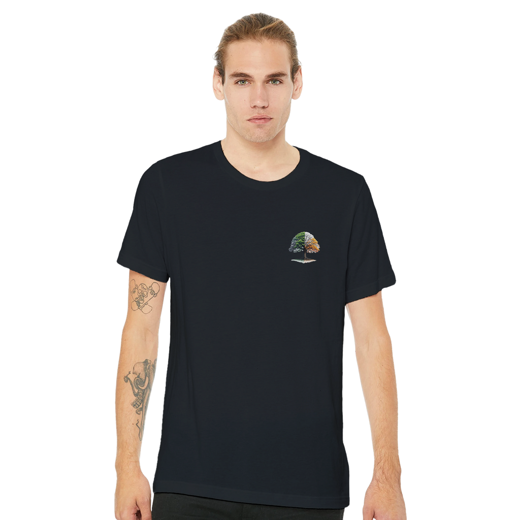 Oak Tree Four Seasons T-Shirt — detail view | Wild Thread Co