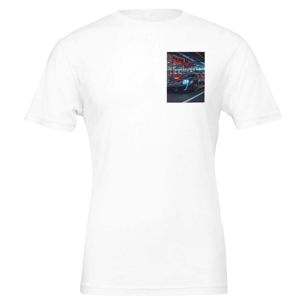 Porsche Mission X T-Shirt — detail view | Wild Thread Co