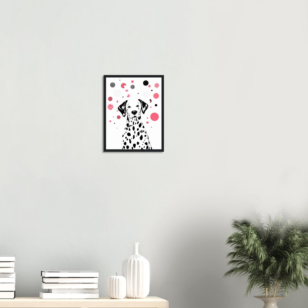 Dalmatian Spots Art Framed Print Wall Art Ready to Hang UK — Framed Art Print | Wild Thread Co