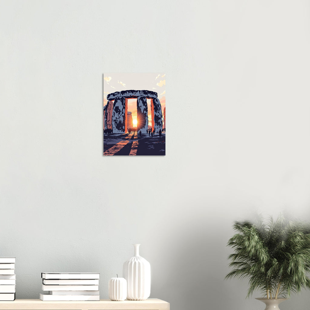 Stonehenge Winter Solstice Dawn Art Print Art Print — detail view | Wild Thread Co