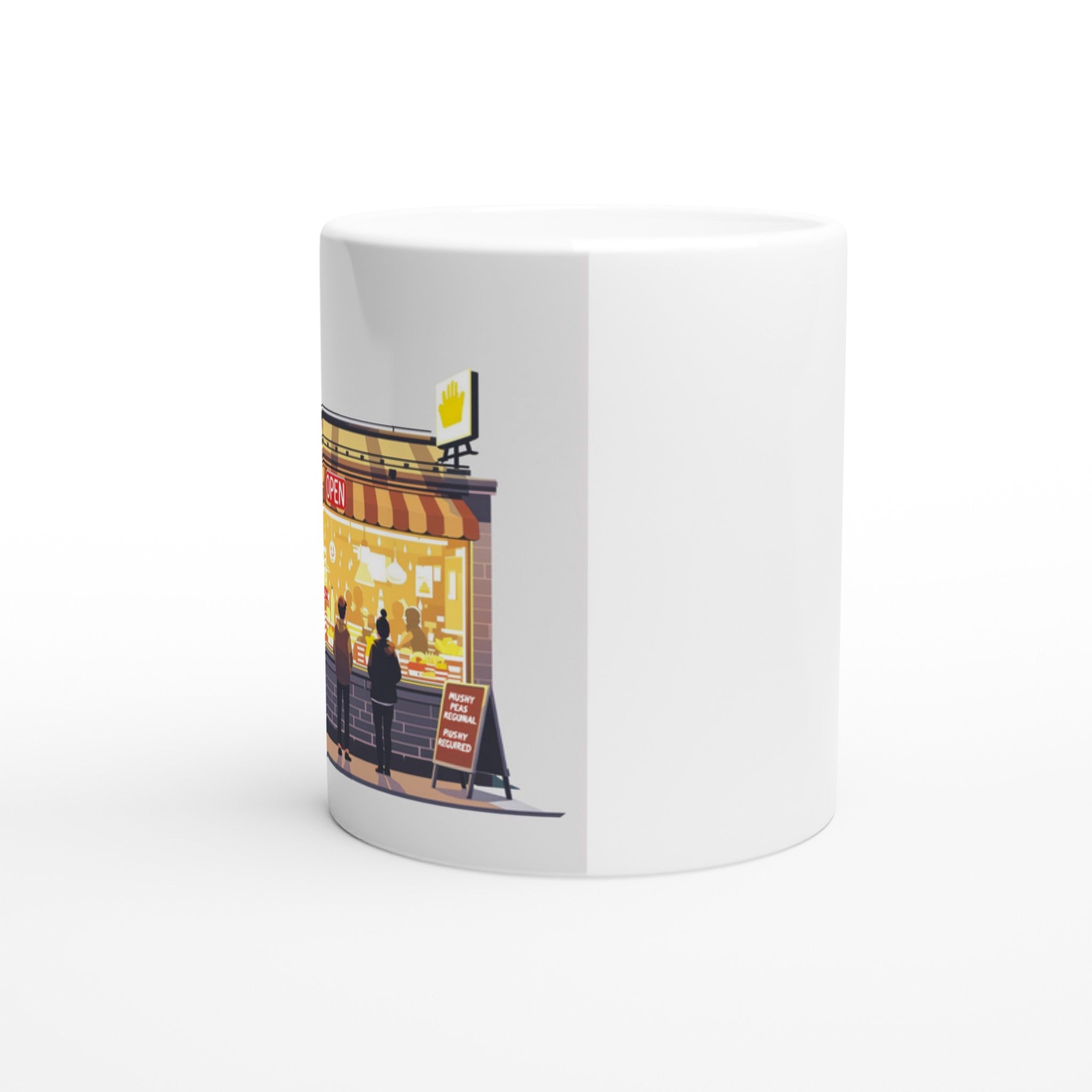 Chip Shop Night Neon Mug Coffee Tea Ceramic 11oz — Mug | Wild Thread Co