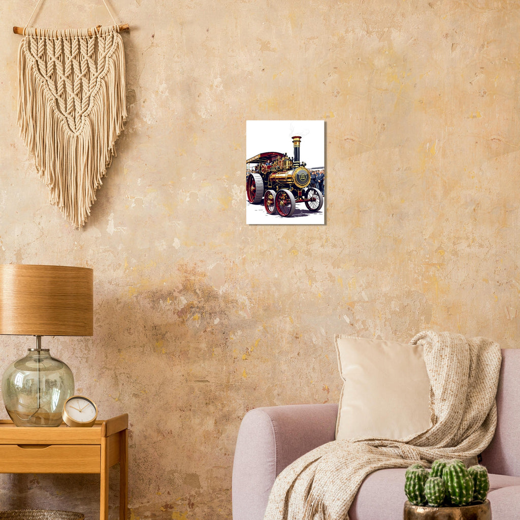 Steam Traction Engine Rally Art Print Art Print — detail view | Wild Thread Co