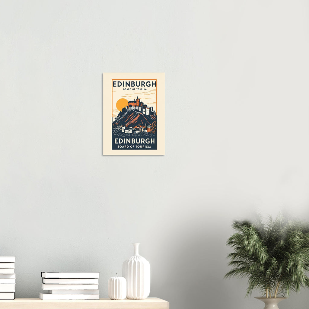 Edinburgh Vintage Travel Poster — Art Print | Wild Thread Co
