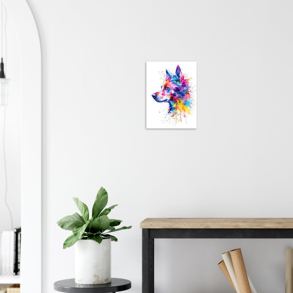 dog watercolour abstract Art Print Art Print — detail view | Wild Thread Co
