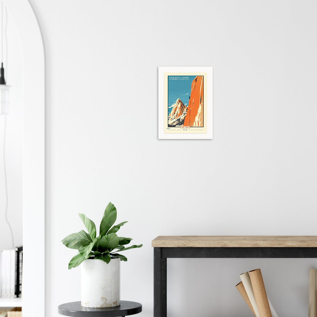 Crag Rats Vintage Travel Poster — Art Print | Wild Thread Co