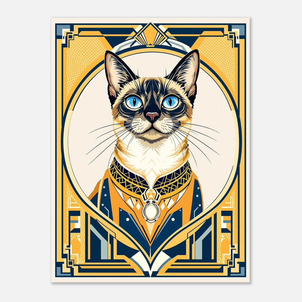 Siamese Cat Elegance Art Print Art Print — detail view | Wild Thread Co