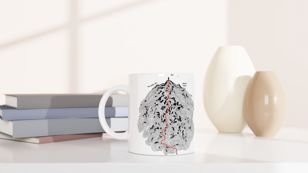Fell Walking Map Mug — detail view | Wild Thread Co