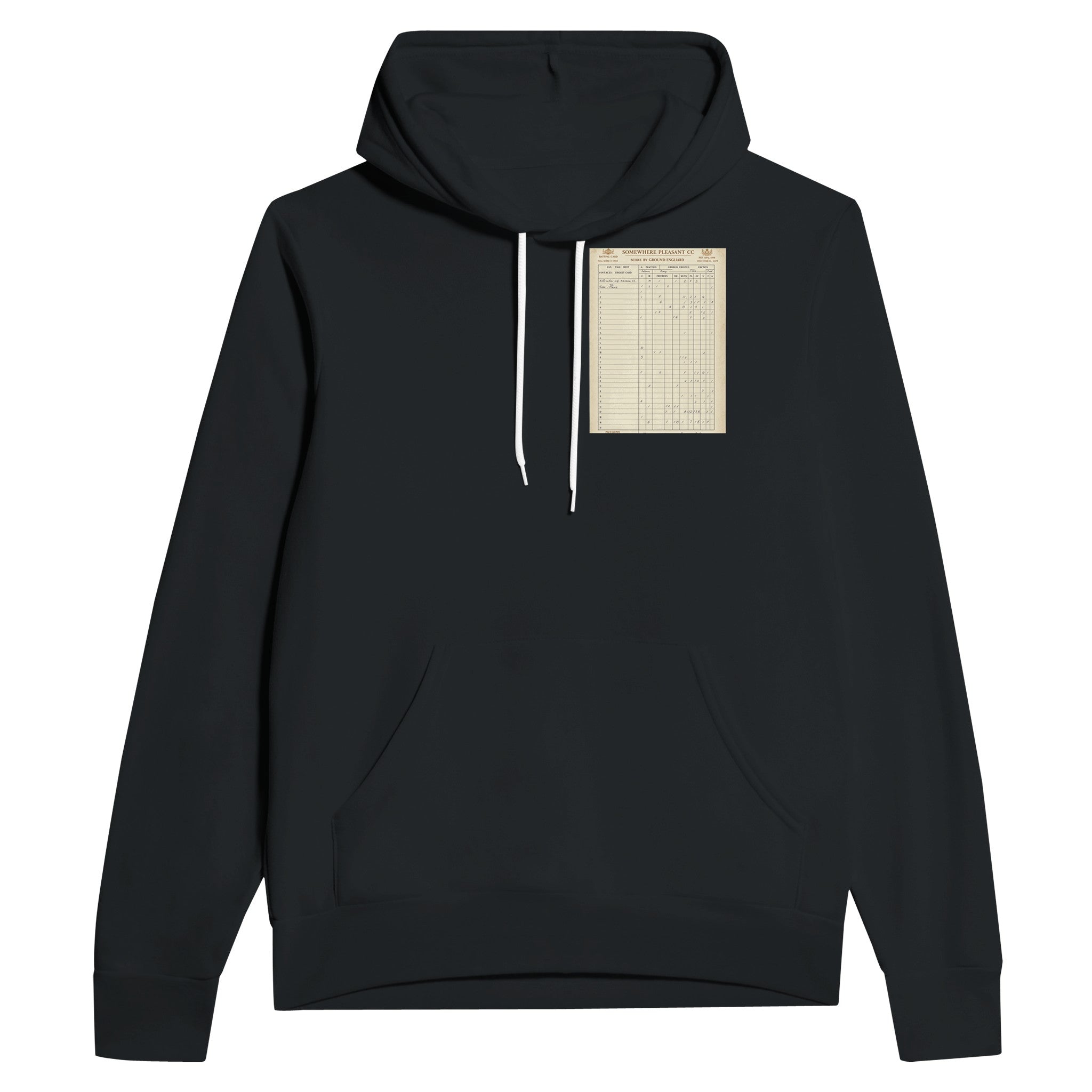 Retro Cricket English Summer Hoodie — detail view | Wild Thread Co