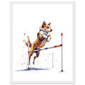 Dog Agility Framed Print — Framed Art Print | Wild Thread Co