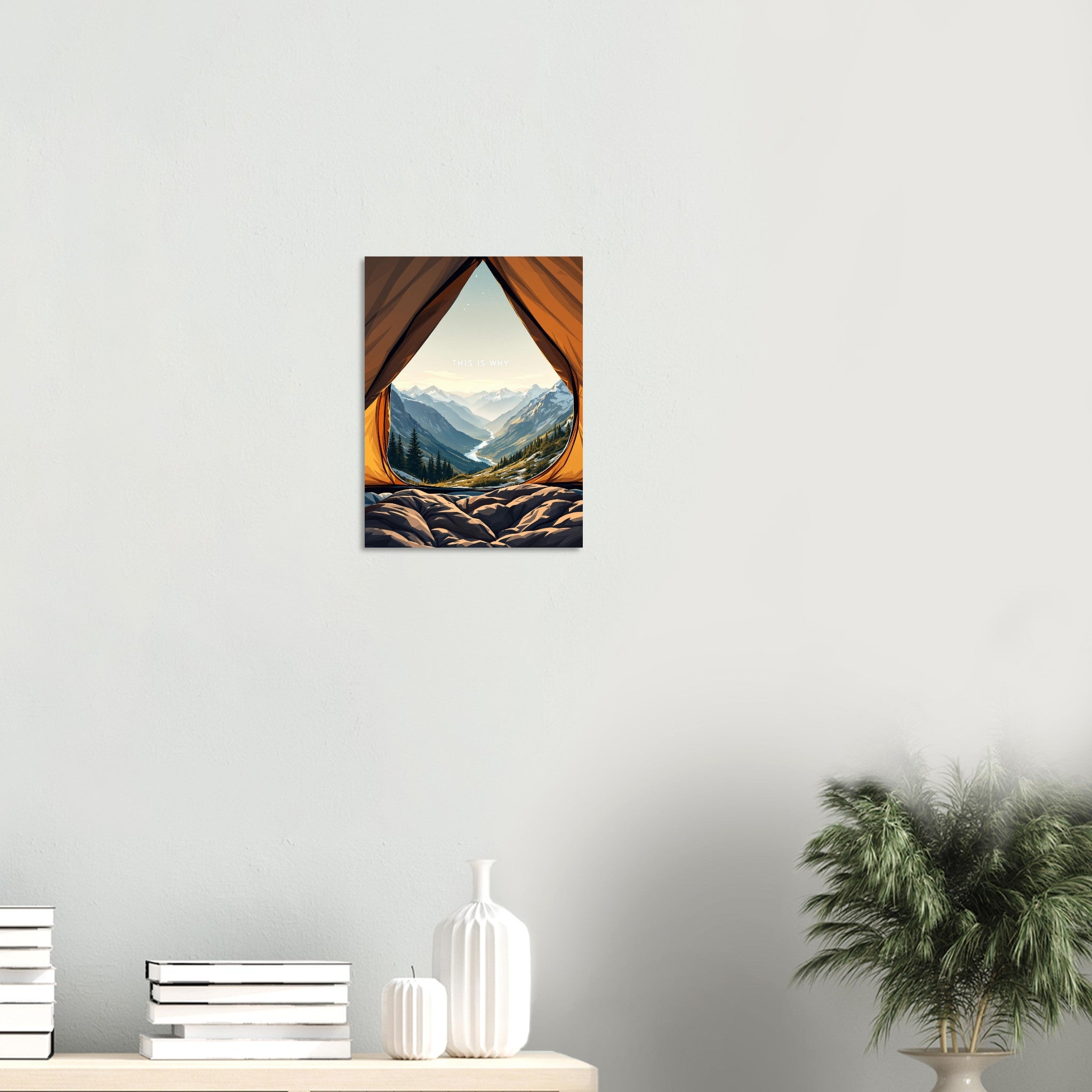 Mountain Camping Gift Art Print Art Print — detail view | Wild Thread Co