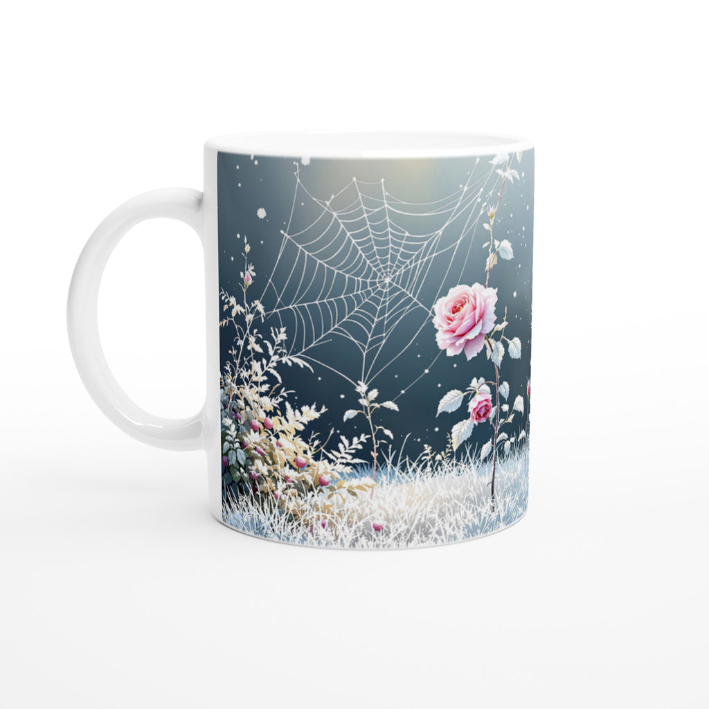 First Frost Garden Morning Rose Mug Coffee Tea Ceramic 11oz — Mug | Wild Thread Co
