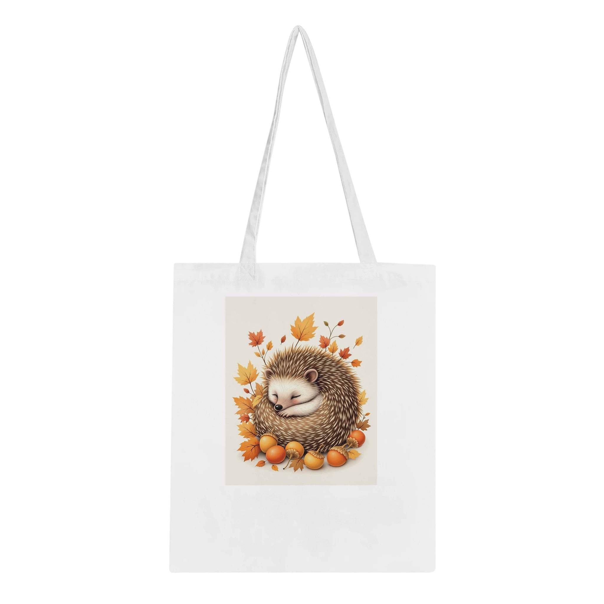 Hedgehog Autumn Tote Bag Cotton Shopper UK — Tote Bag | Wild Thread Co UK