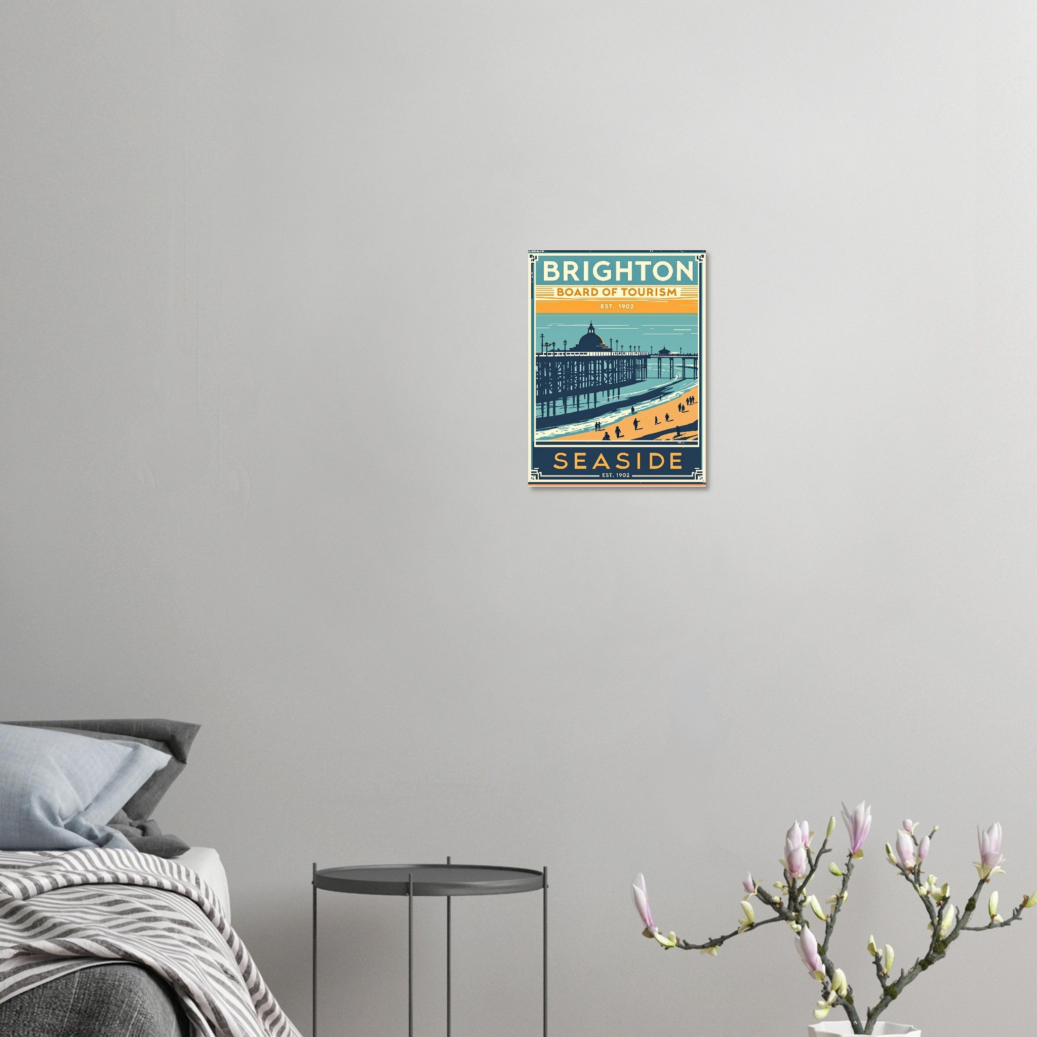 Brighton Vintage Travel Poster — Art Print | Wild Thread Co